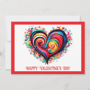 Festiva Mejor tarjeta de El día de San Valentín de Corazón