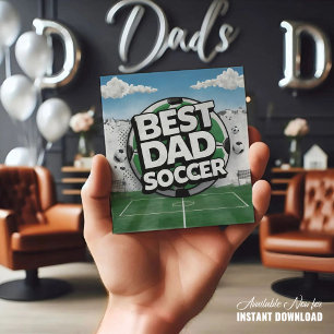 Festiva Mejor tarjeta de vacaciones del Día del Padre con