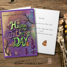 Mejor tarjeta del Día del Padre para noche de aven
