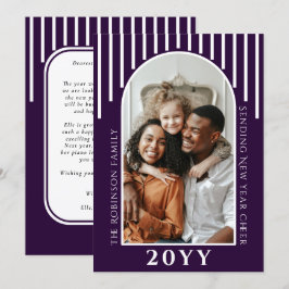 Festiva Mensaje de tarjeta de foto de felicitación de Año 