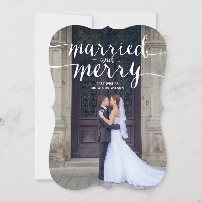 FESTIVA MERRY Y CASADO | TARJETA DE FOTOGRAFÍA DE VACACION (Anverso)