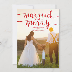 FESTIVA MERRY Y CASADO   TARJETA DE FOTOGRAFÍA DE VACACION