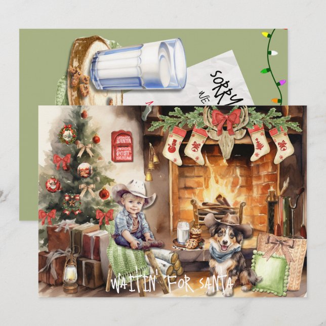 Festiva Mi amigo y yo queremos la tarjeta de Navidades de  (Anverso / Reverso)