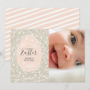 Festiva Mi primera tarjeta de fotos personalizada de bebé 