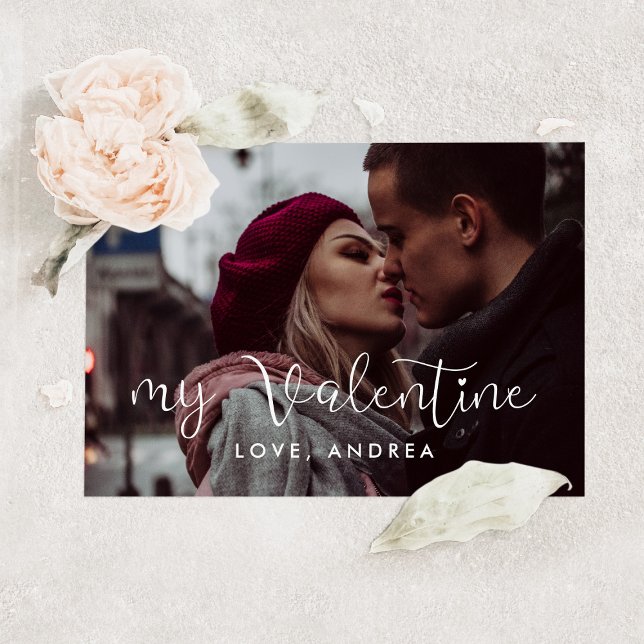 Festiva Mi tarjeta de foto de San Valentín lindo El día de (Subido por el creador)