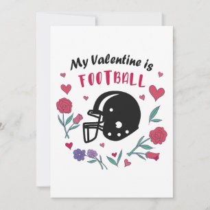 Festiva Mi tarjeta de San Valentín invita al fútbol