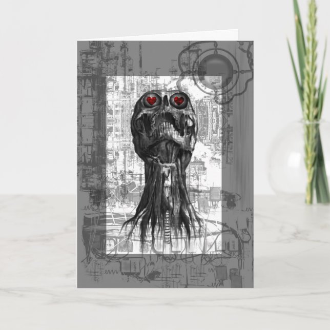 Festiva Mi tarjeta del día de San Valentín espeluznante (Anverso)