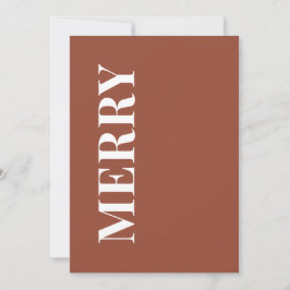 Festiva Minimal MERRY | Tarjeta de Felicitación Navideña d