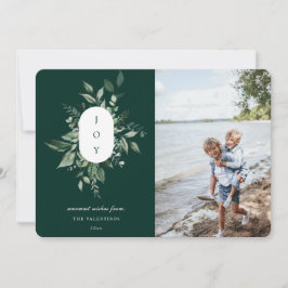 Festiva Moderna tarjeta de vacaciones de la alegría botáni