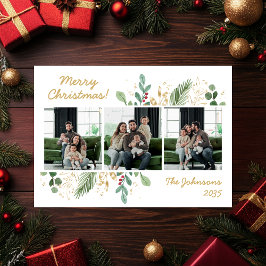 Festiva Moderna tarjeta de vacaciones para fotografía de v