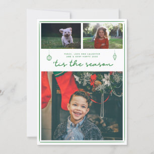 Festiva Modernos 3 Navidades de fotografía Tarjeta de sc