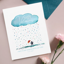 Festiva Mostrada con la tarjeta de San Valentín de amor