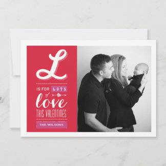Festiva Mucho amor | Tarjeta fotográfica el día de San Val