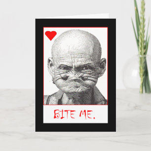 Festiva muérdame tarjeta del día de San Valentín (o la