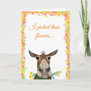 Festiva Mule de Personalizado con tarjeta del día de la ma