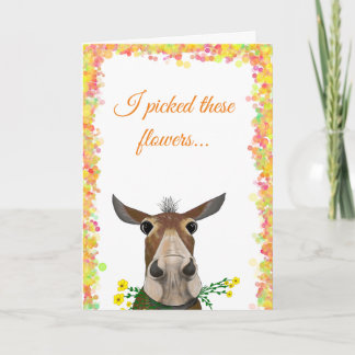 Festiva Mule de Personalizado con tarjeta del día de la ma