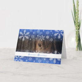 Festiva Mustango negro - tarjeta del día de fiesta 5x7