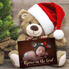 Festiva Nacimiento de foto Tarjeta de Navidades religiosos