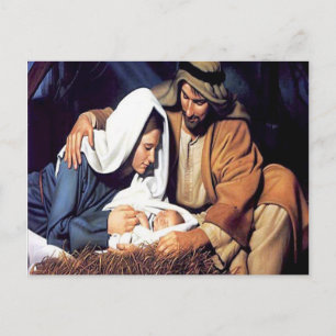 Festiva Nacimiento de la postal de los Navidades Jesús