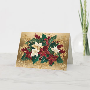 Festiva navidades aclaman tarjeta de felicitación