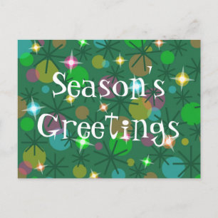 Festiva Navidades alumbran postal de 'Saludos de temporada