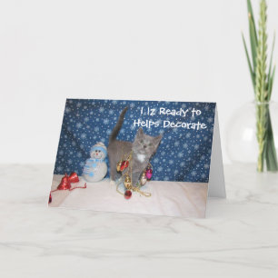 Festiva Navidades árabes - Tarjeta de Navidades gatos/gati