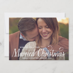 FESTIVA NAVIDADES CASADOS TARJETA DE FOTOGRAFÍA DE VACAC