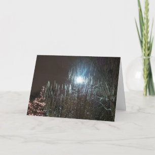 Festiva Navidades con tarjeta nocturna con formato 7x5