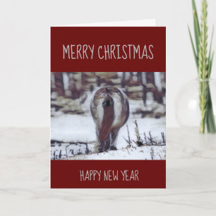 Festiva Navidades con tarjeta "Pony Tail"