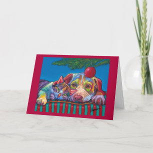 Festiva Navidades Cuddlers Tarjeta de vacaciones de Ron Bu
