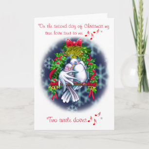 Festiva Navidades de amor versión de la tarjeta de vacacio