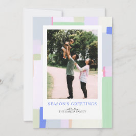 Festiva Navidades de arte coloridos tarjeta de felicitació