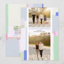 Festiva Navidades de arte coloridos tarjeta de felicitació