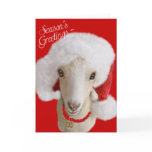 Navidades de cabra Tarjeta LaMancha Goat
