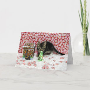 Festiva Navidades de canallas de Bandit - Tarjeta gata/gat