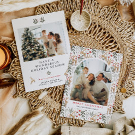 Festiva Navidades de fotografía Scandi 2 con tarjeta Boho 