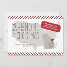 Festiva Navidades de Georgia mueven tarjeta de vacaciones