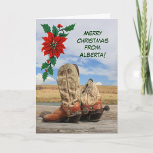 Festiva Navidades De La Tarjeta De Vacaciones De Alberta W