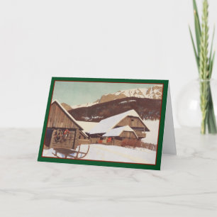 Festiva Navidades de las Montañas Rocosas - Tarjeta de épo