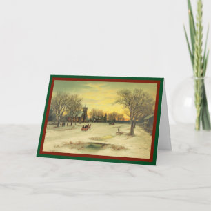Festiva Navidades de servicios matutinos - Tarjeta de époc