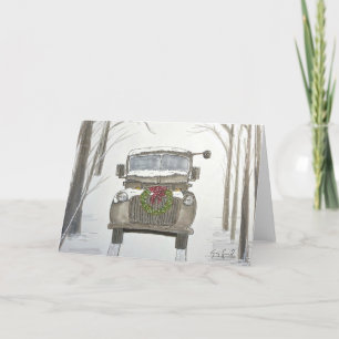 Festiva Navidades de un soldado ・ Tarjeta de vacaciones
