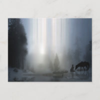 Navidades de vaquero con postal de caballo