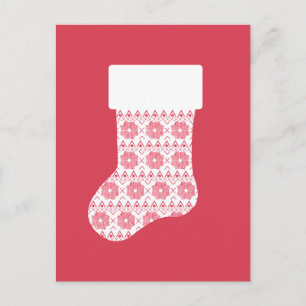 Festiva Navidades de Winter Knit levantan postal