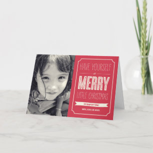 Festiva Navidades desean tarjeta fotográfica navideña