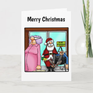Festiva Navidades divertidos Humor Tarjeta de saludo "Spec