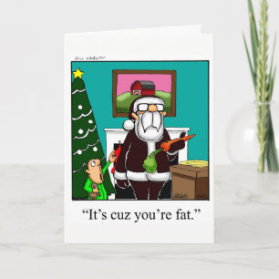 Festiva Navidades divertidos Humor Tarjeta de saludo "Spec