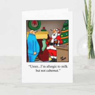 Festiva Navidades divertidos Humor Tarjeta de saludo "Spec