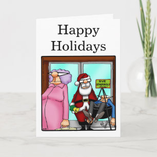 Festiva Navidades divertidos Humor Tarjeta de saludo "Spec
