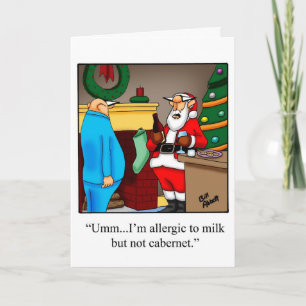 Festiva Navidades divertidos Humor Tarjeta de saludo "Spec