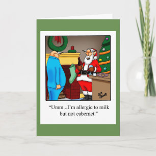 Festiva Navidades divertidos Humor Tarjeta de saludo "Spec